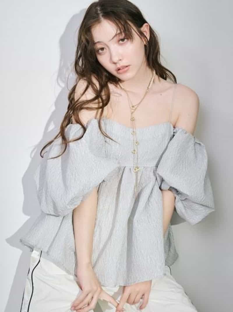 SALE／30%OFF】3wayジャガードペプラムビスチェ LILY BROWN リリー 