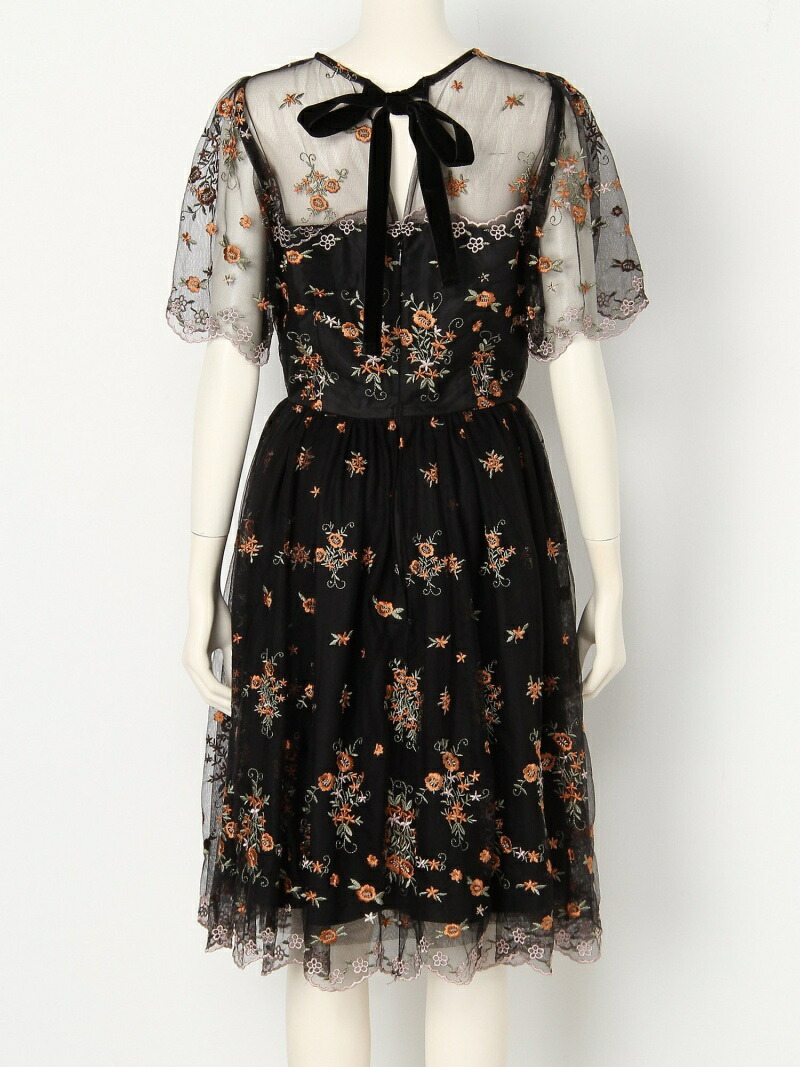 楽天市場 Sale 70 Off レトロフラワーレースワンピース Lily Brown リリーブラウン ワンピース 半袖ワンピース ブラック ブルー ホワイト Rba E 送料無料 Rakuten Fashion Lily Brown リリーブラウン