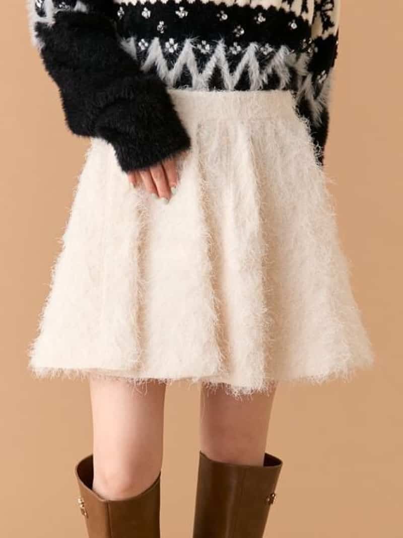 【SALE／50%OFF】バリエーションフレアミニスカート LILY BROWN リリーブラウン スカート ミニスカート ブラック ブラウン【RBA_E】【送料無料】[ Fashion]