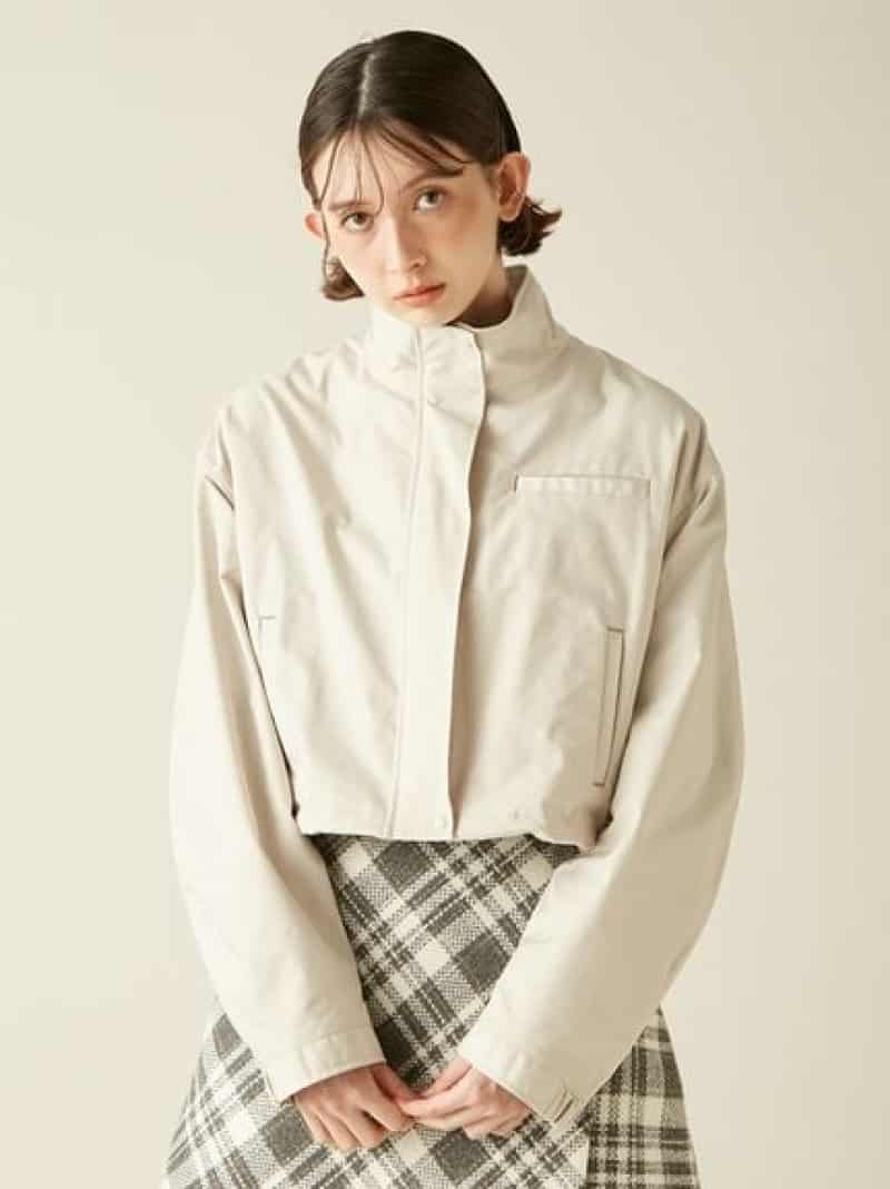 【SALE／50%OFF】ショートブルゾン LILY BROWN リリーブラウン ジャケット・アウター ブルゾン・ジャンパー ブラウン ネイビー ベージュ【RBA_E】【送料無料】[ Fashion]