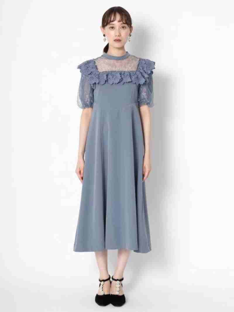 新品 レース切替ワンピース Lily Brown リリーブラウン ワンピース ロングワンピース マキシワンピース ブラック ホワイト ブルー Rakuten Fashion Lily Brown リリーブラウン 偉大な Www Toyotires Ca