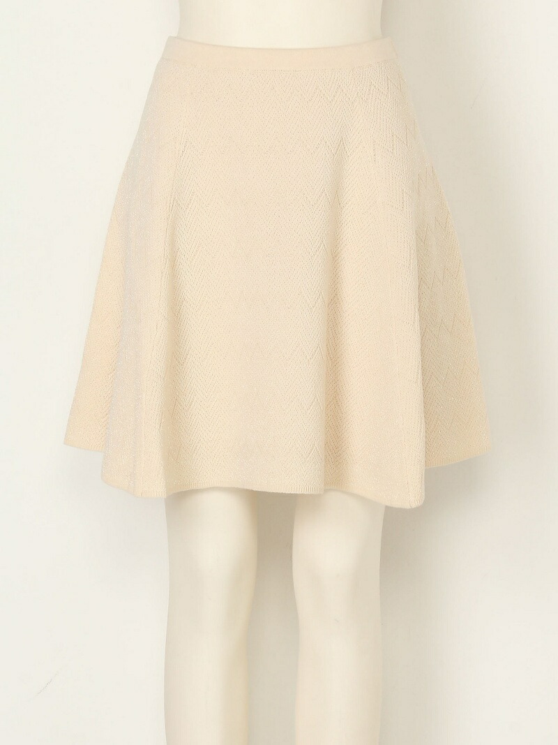 柄編みニットスカート Lily Brown スカート リリーブラウン