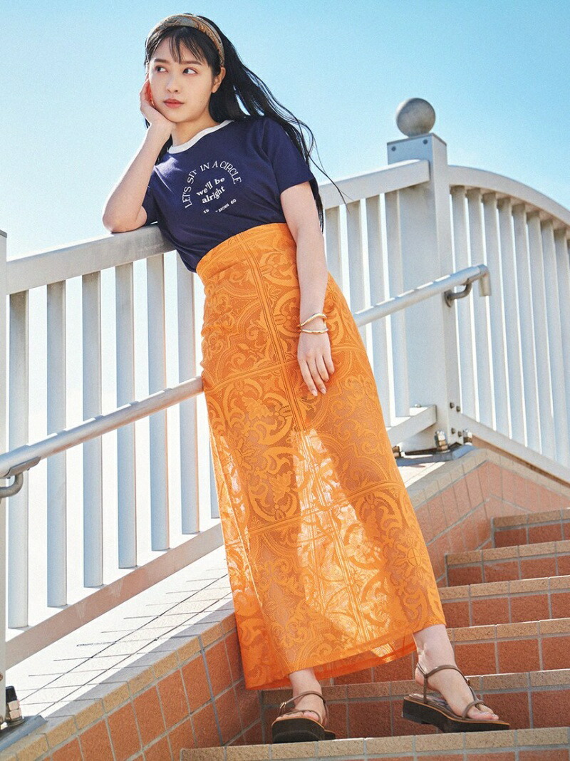 パネルレーススカート Lily スカート リリーブラウン Brown