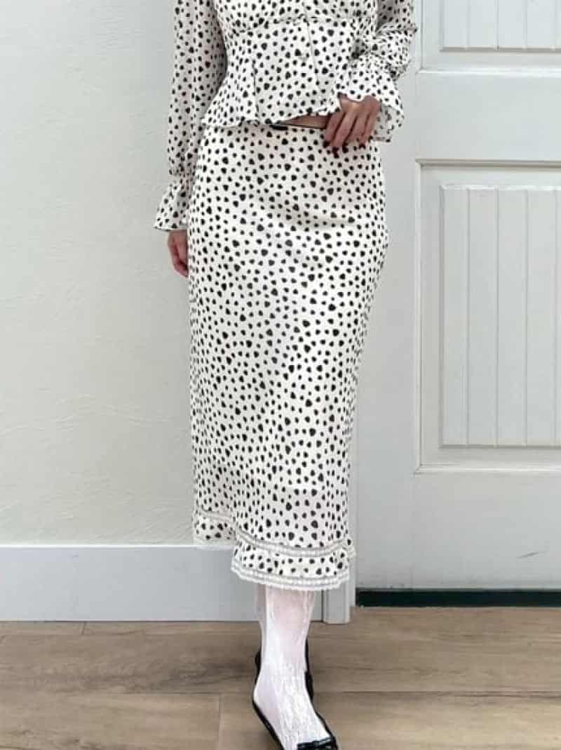 クラシカルパターンスカート LILY BROWN リリーブラウン スカート ロング・マキシスカート ブラウン【先行予約】*【送料無料】[ Fashion]｜LILY BROWN／リリーブラウン