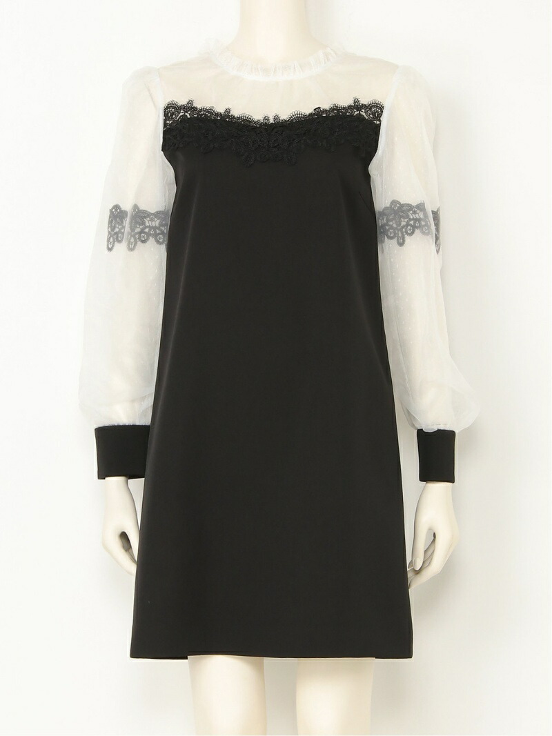 楽天市場 Rakuten Fashion Sale 45 Off チュールレースワンピース Lily Brown リリーブラウン ワンピース ワンピースその他 ブラック ブルー ピンク Rba E 送料無料 Lily Brown リリーブラウン