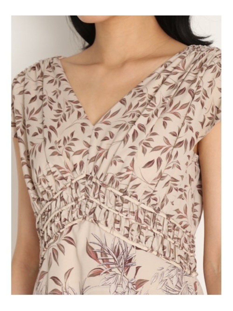 楽天市場 Rakuten Fashion ライオン柄ワンピース Lily Brown リリーブラウン ワンピース ロングワンピース マキシワンピース ブラック ホワイト カーキ 送料無料 Lily Brown リリーブラウン