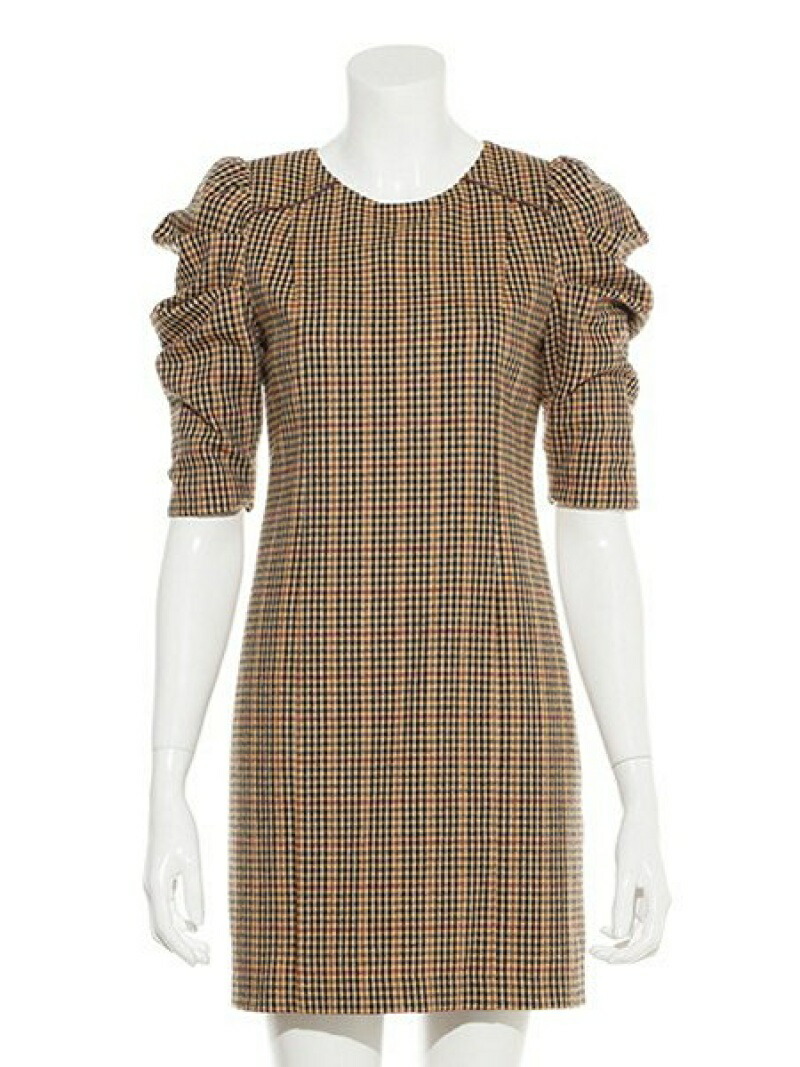 楽天市場 Sale 45 Off パワーショルダーレトロワンピース Lily Brown リリーブラウン ワンピース 5ー9分袖ワンピース イエロー ブラック オレンジ Rba E 送料無料 Rakuten Fashion Lily Brown リリーブラウン