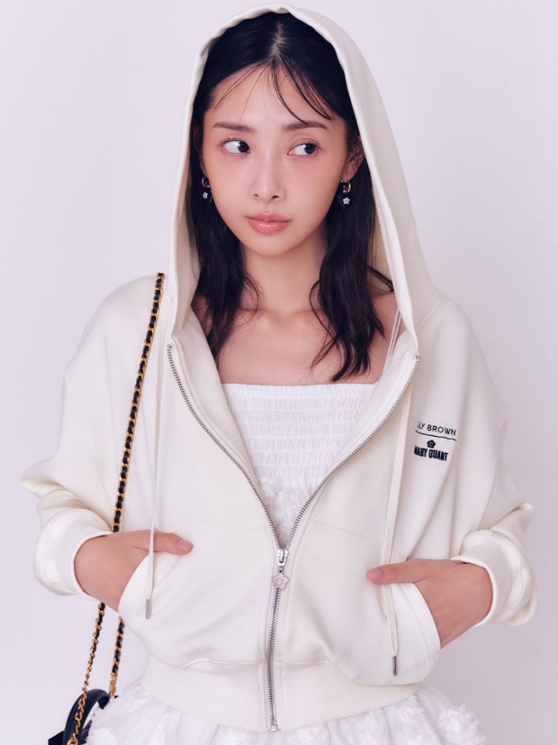 【楽天市場】【LILY BROWN×MARY QUANT】スウェットパーカー LILY BROWN リリーブラウン トップス スウェット