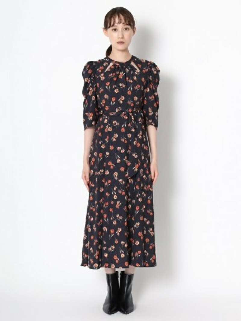 最安値挑戦 カッティング花柄ワンピース Lily Brown リリーブラウン ワンピース ロングワンピース マキシワンピース ホワイト ブラック レッド Rakuten Fashion 数量限定 Blisspharm Com