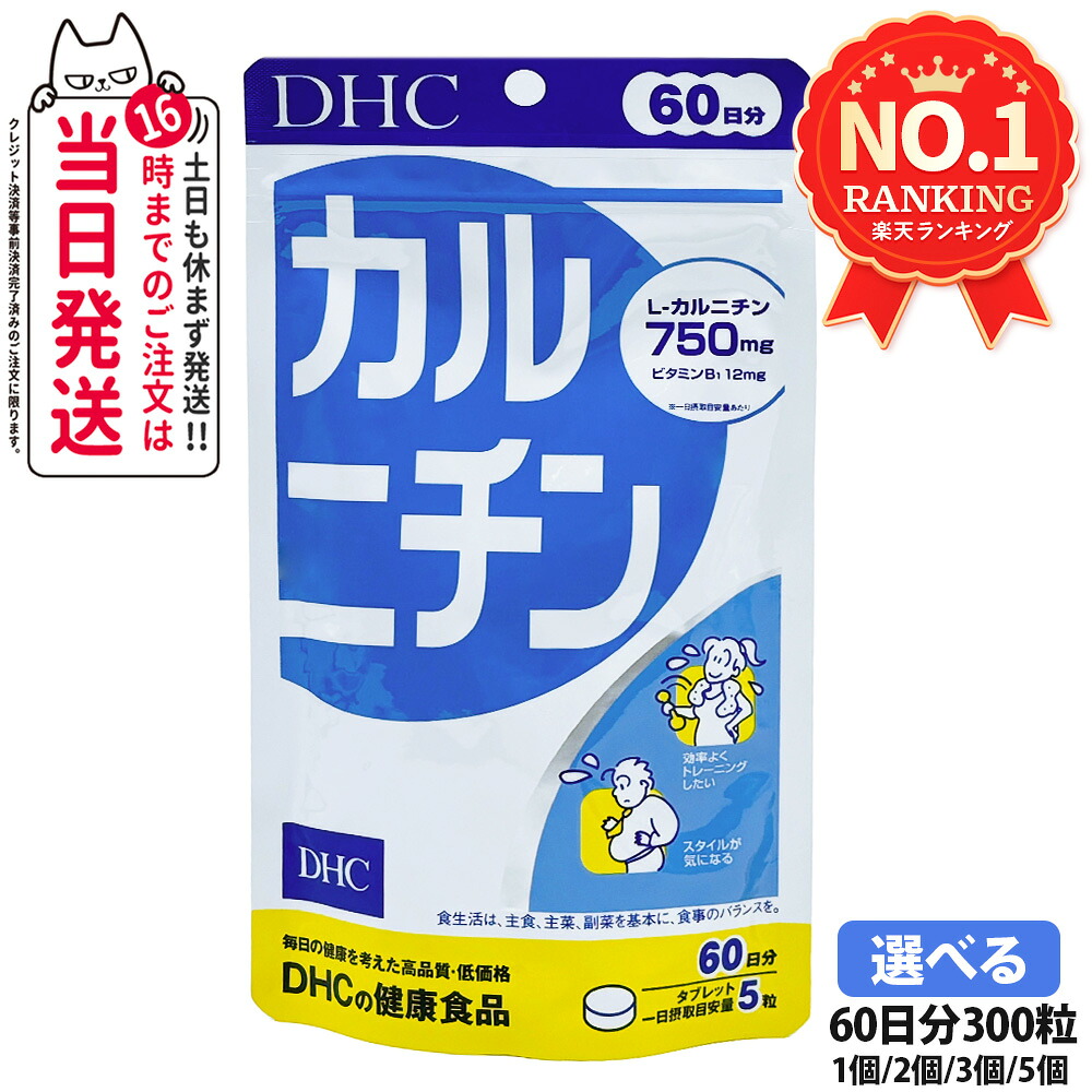 【面白がる締め切り日2029/01】ディーエイチシー DHC カルニチン 60日分 300粒 加えること 食事制限 思わしい食料雑貨類 思わしいサプリ 思わしいうしろ押し マルチサプリ 1/2/3/5個 貨物輸送無料