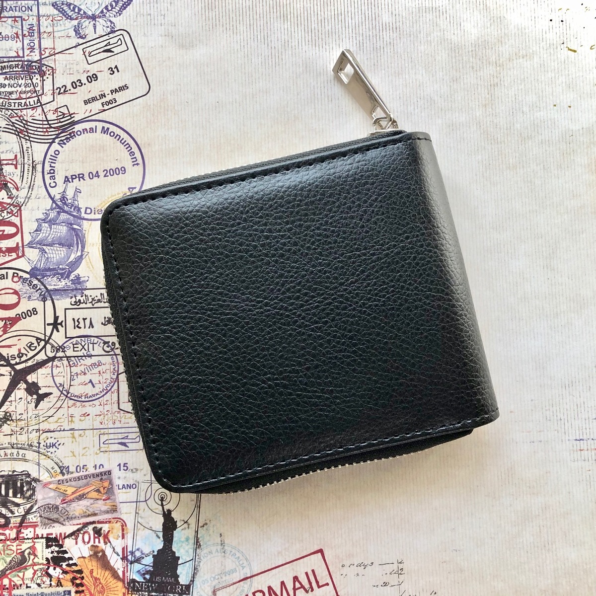 楽天市場 世界に一つ うちの子の写真で作る 財布 二つ折り財布 パース オーダーメイド ペットの写真 犬 猫 オリジナル Lily Craft