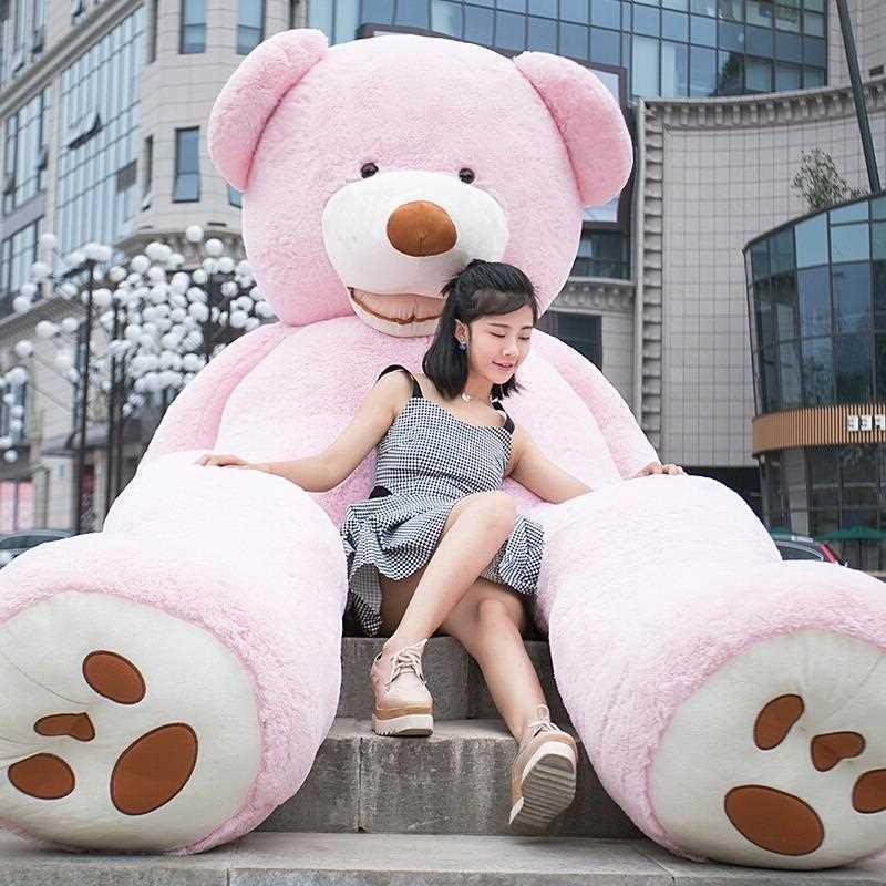 ぬいぐるみ 　クマ　くま　テディベア　ピンク　コストコ　特大　抱き枕　クッション　ピンク　クリスマス　誕生日プレゼント　インテリア200cm