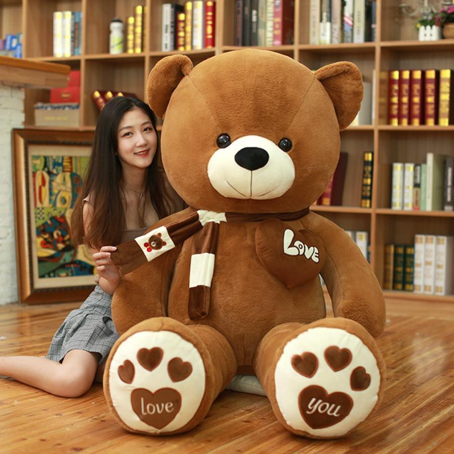 テディベア　ぬいぐるみ　くま　 熊　抱き枕　クッション　昼寝枕　かわいい　添い寝　インテリア80cm