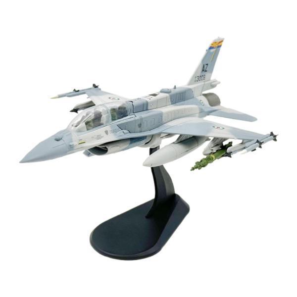 1:72 F-16F 航空機ひな形 写実的な航空機シミュレーションオーナメント 照明ランプ付き添い人 金属元素アロイせめぎ合う機 事務机とっ始め リビングお座敷用