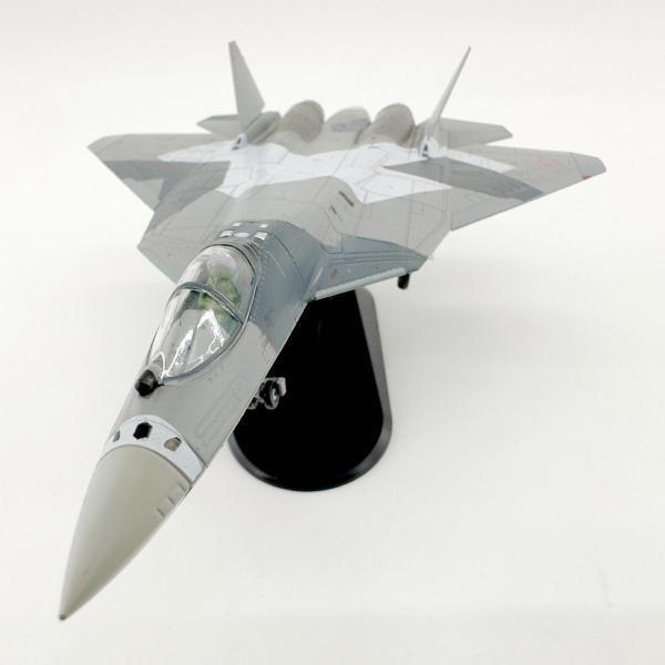 1/100規模 SU-57せめぎ合う機ひな形 事務机とっ始めかざり付ける 祝する品 写実的なお差し上げ物 航空機飾りつけ 飛行機移動ひな形 書物棚用