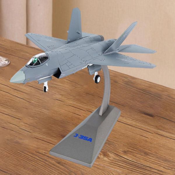 1:72規模 J-35A せめぎ合う機ひな形航空機見せびらかすひな形 収集家向けアロイ製 写実的な卓上かざり付ける リビングお座敷の棚に