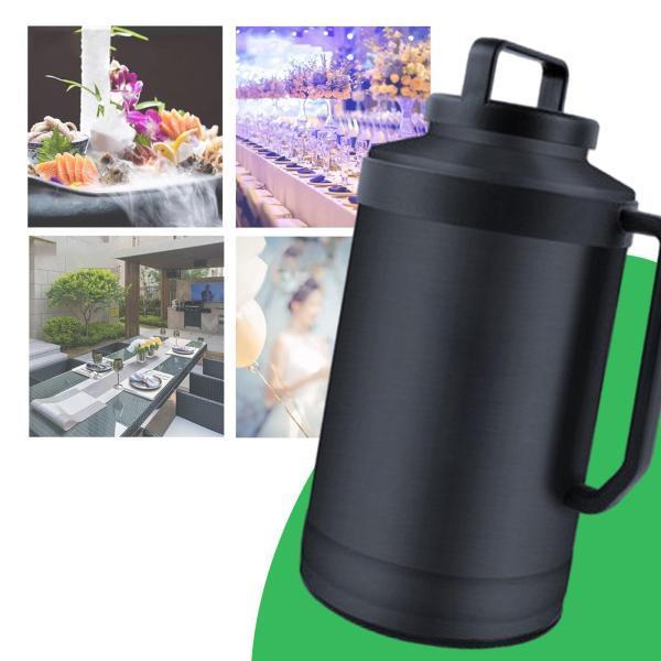 ドライアイス井戸釣瓶 6L 大電気容量 2 ハンドルサーモポットドライアイス保護することポットキッチンビュッフェ室外バーケータリングイベント用