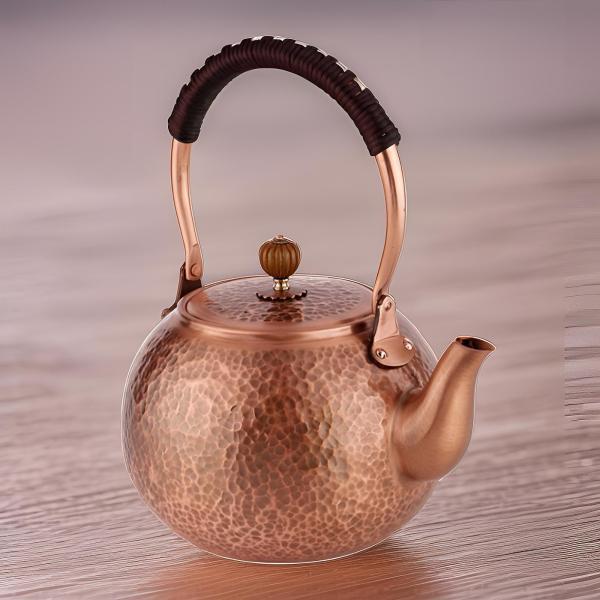 コーヒーポットフーティーポット手作り中国茶道茶器相撲取り草銅ティーポット灯し火/御引き回し/屁っ放り暖房器用やかん