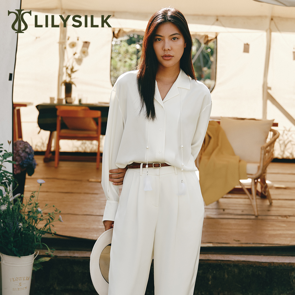 楽天市場】LILYSILK(リリーシルク) シャツ レディース おしゃれ