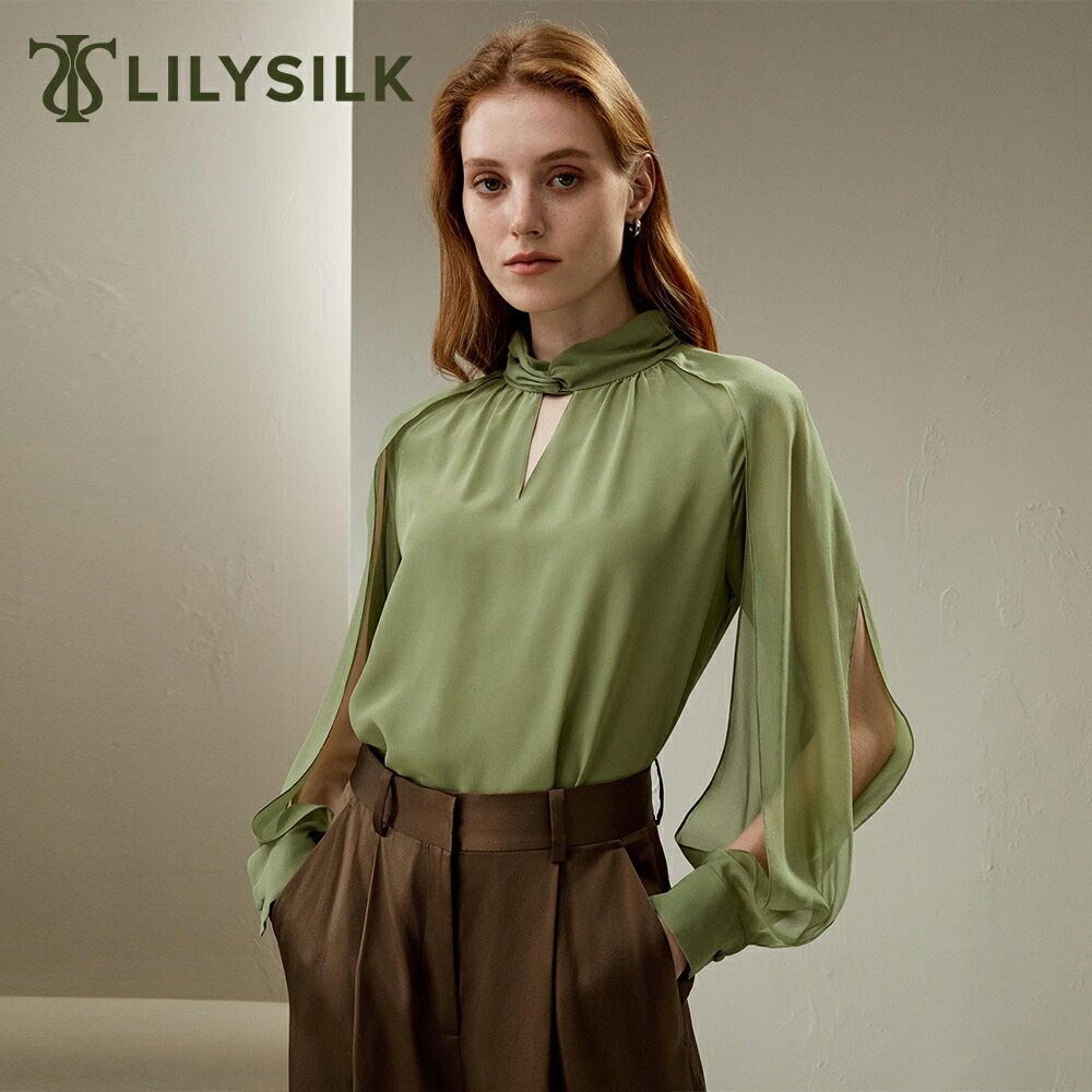 楽天市場】LILYSILK シルク ブラウス レディース 長袖 春 夏 トップス