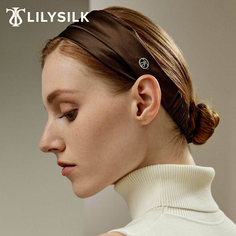 LILYSILK(リリーシルク) シルク ヘアバンド レディース おしゃれ ヘッドバンド 洗顔 シルク100% 髪飾り 母の日 ギフト プレゼント｜LILYSILK