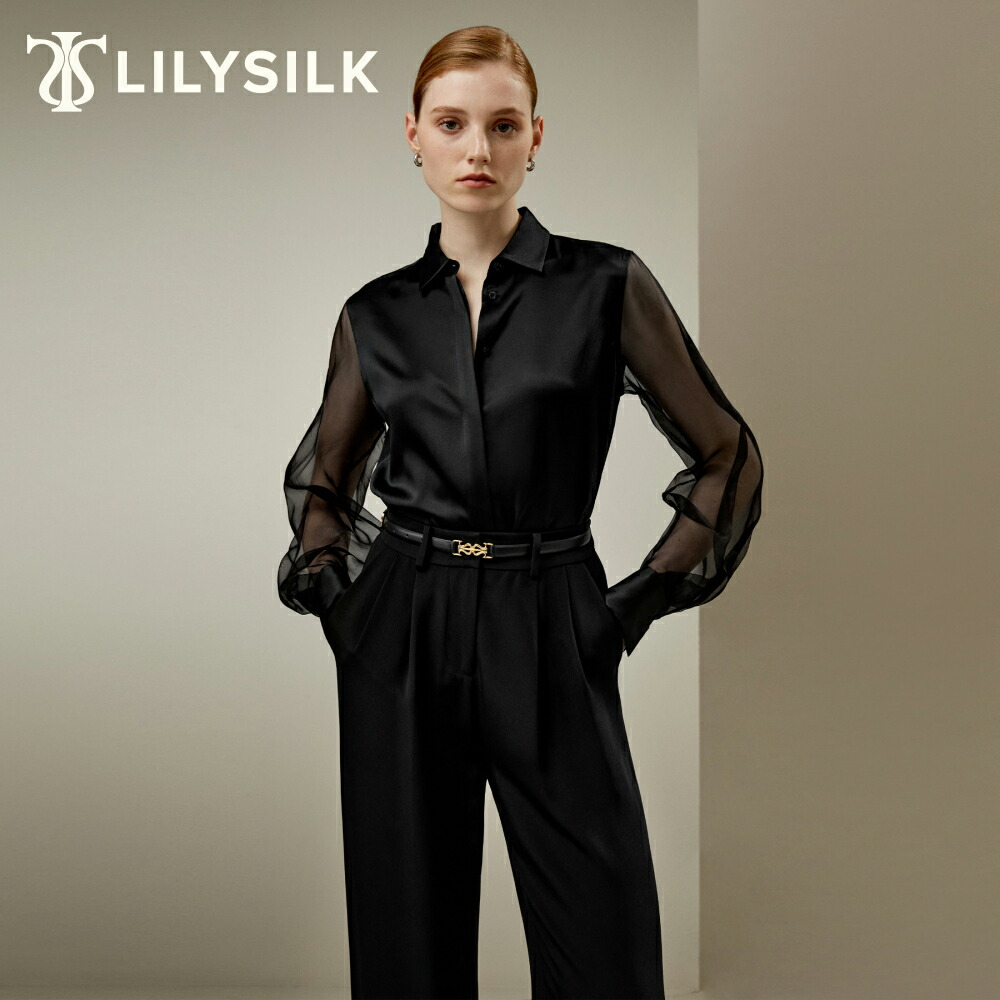 楽天市場】LILYSILK シルク ブラウス レディース 長袖 春 夏 トップス