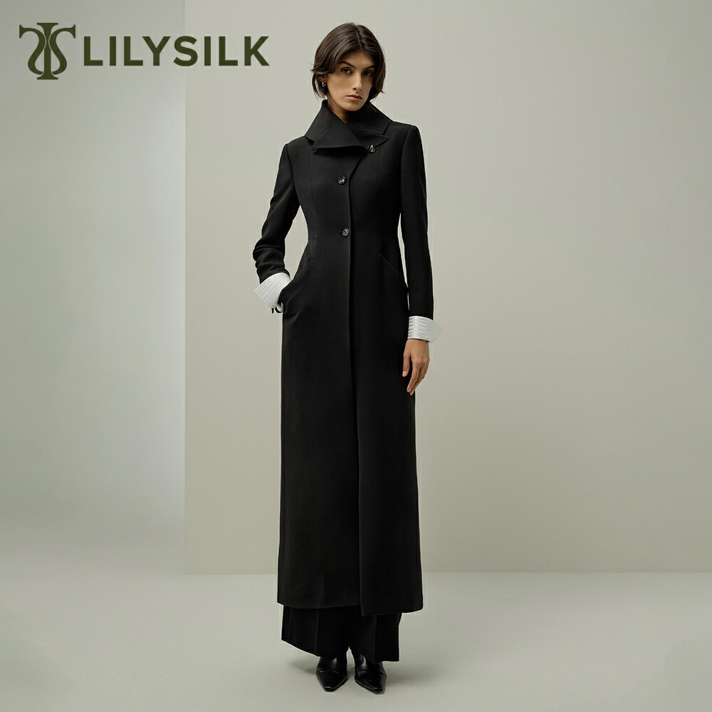 楽天市場】LILYSILK ウール コート トレンチコート レディース 秋 冬