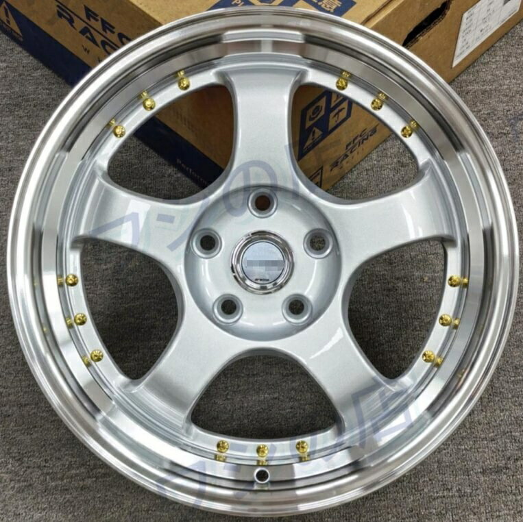 17 インチ 7.5J 5H112 ET38 ハブ 73.1 アルミホイール 4 本セット ハブリング付き