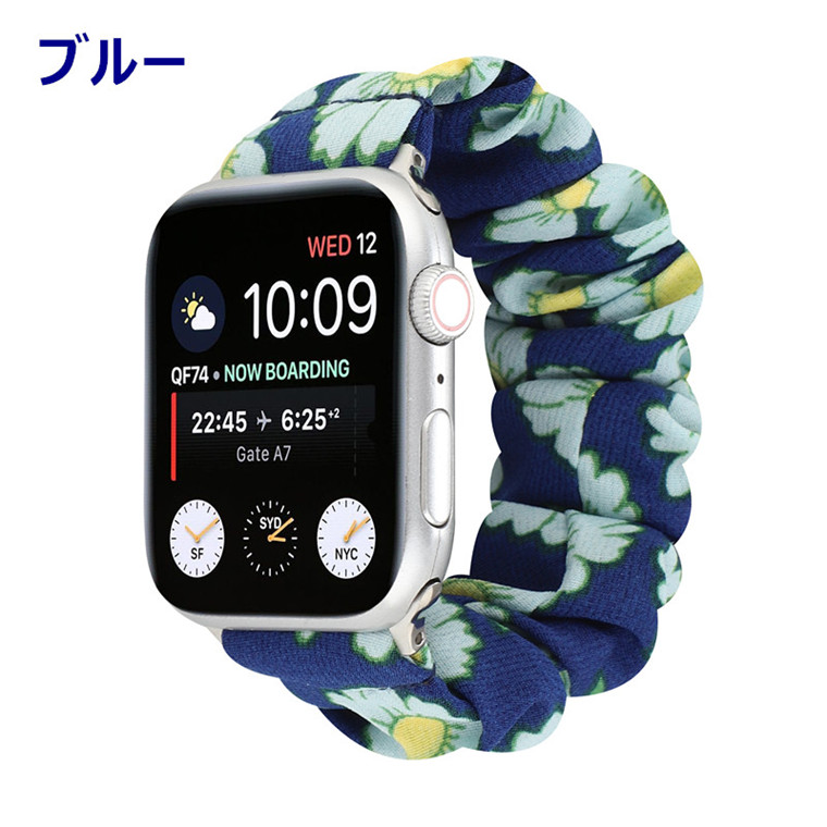 【楽天市場】Apple Watch series7 45mm バンド 布 菊 Apple Watch series7 41mm 交換バンド