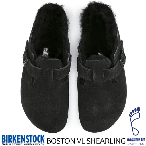 楽天市場】BIRKENSTOCK BOSTON VL/SHEARLING(REGULAR FIT) SIENNA RED