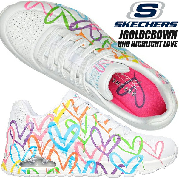 【楽天市場】SKECHERS UNO HIGHLIGHT LOVE WHITE/MULTI 177981wmlt スケッチャーズ ウノ