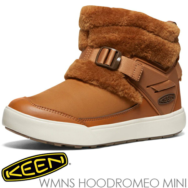 [ ポイントUP & 最大2000円OFFクーポン ] KEEN HOODROMEO MINI KEEN MAPLE/BIRCH 1027847 キーン ウィメンズ フッドロメオ ミニ ブーツ メープル バーチ レディース スニーカー ミッドカット｜LIMITED EDT
