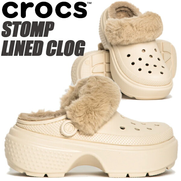 楽天市場】crocs FUREVER CRUSH BLACK 208446-001 クロックス ファー エバー クラッシュ ブラック 厚底 サンダル  ファー スライド クロッグ : LIMITED EDT