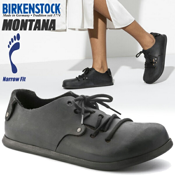 【美品】BIRKENSTOCK モンタナ ブラック 37 ナロー BIRKENSTOCK（ビルケンシュトック） シューズ Montana / モンタナ