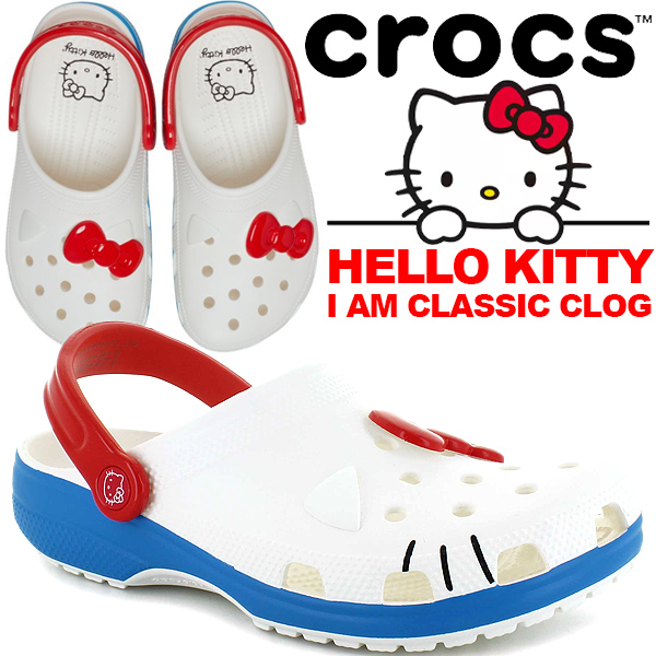 楽天市場】crocs HELLO KITTY SIREN CLOG WHITE 209451-100 クロックス