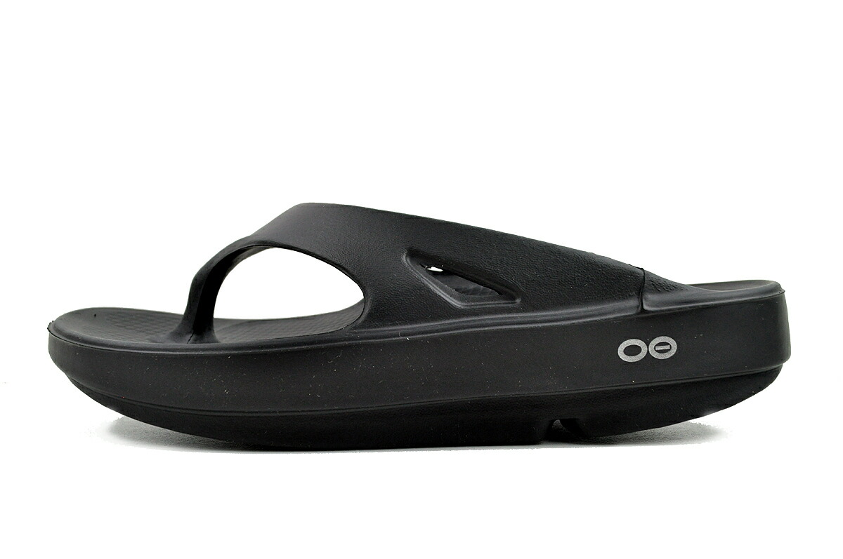 [ ポイントUP & 最大2000円OFFクーポン ] OOFOS OOriginal BLACK 2000010050182 ウーフォス ウーオリジナル ユニセックス リカバリーシューズ サンダル ブラック クッション 疲労回復 フリップフロップ トング