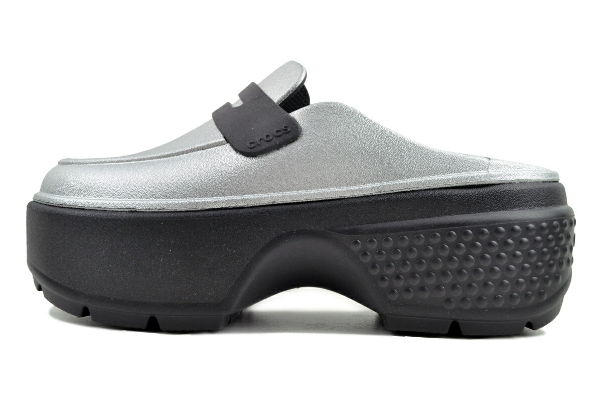 楽天市場】crocs STOMP HIGH SHINE LOAFER BLACK 210659-001