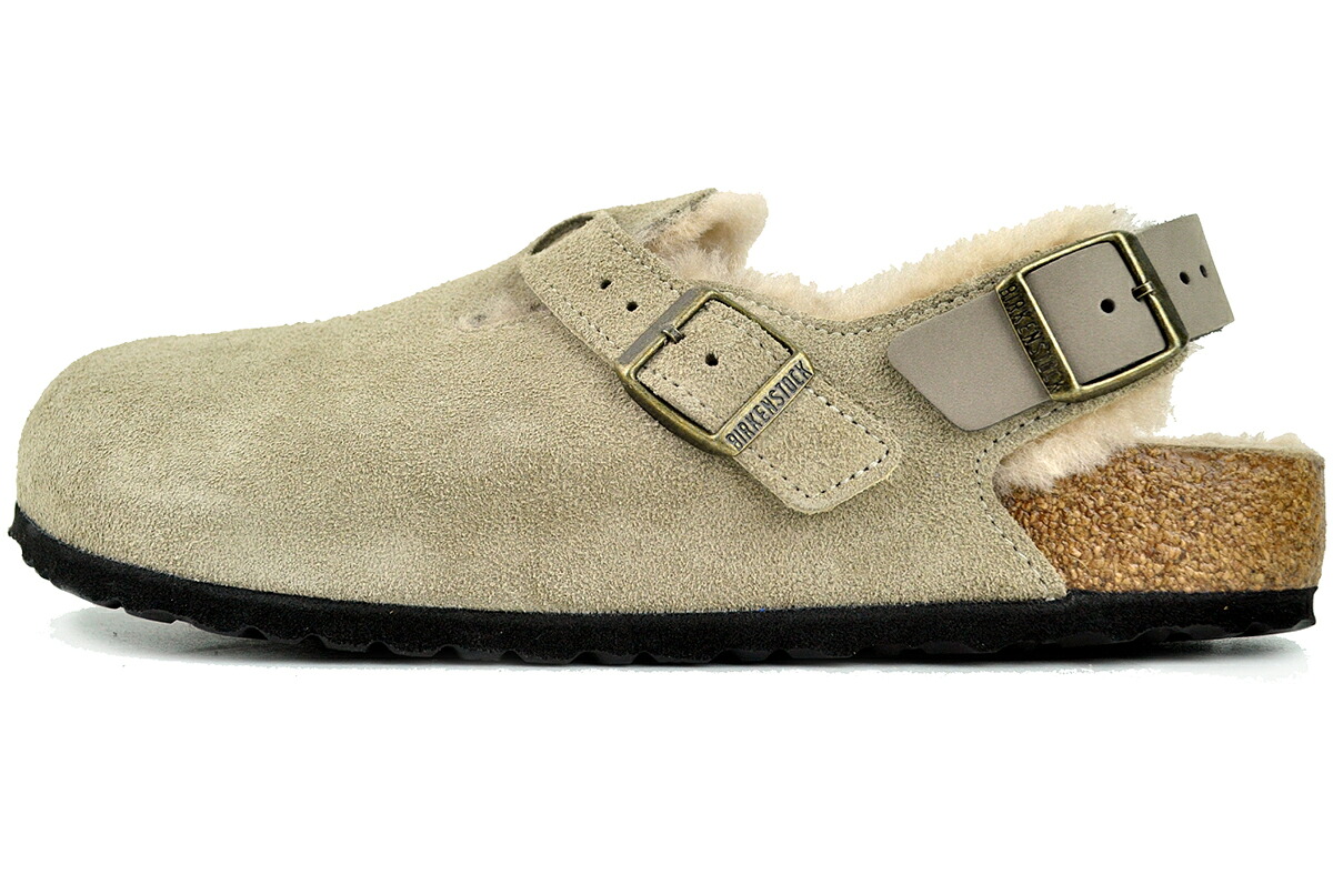BIRKENSTOCK TOKIO INSIDE SHEARLING (NARROW FIT) TAUPE 1028349 ビルケンシュトック トキオ インサイド シアリング ナローフィット トープ スウェード サンダル レディース