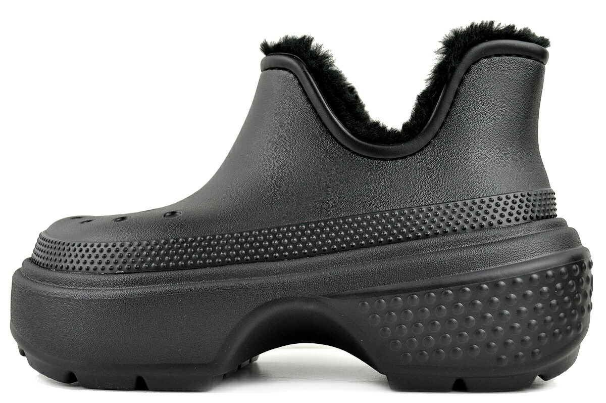 楽天市場】crocs STOMP LINED BOOT BLACK 208718-001 クロックス