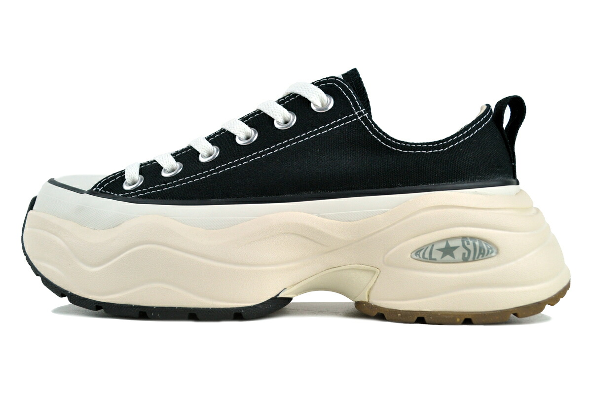 CONVERSE ALL STAR SURETRAINER OX BLACK 31312411 コンバース オールスター アール サージトレーナー オックス ブラック レディース 厚底 スニーカー インジェクションE.V.A.