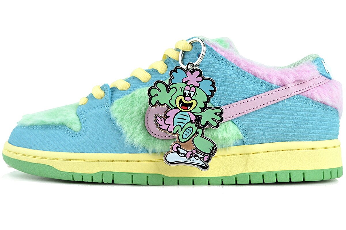 [ ポイント5倍&最大2000円OFFクーポン ] NIKE SB DUNK LOW PRO QS VERDY VISTY blue gaze/arctic pink fn6040-400 ナイキ スケートボーディング × ヴェルディ ダンク ロー プロ クイックストライク ヴィスティ ブルー グリーン パープル