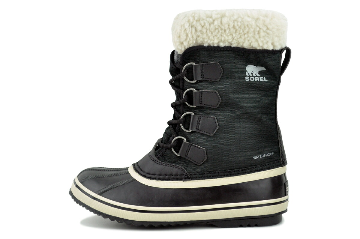 [ ポイントUP & 最大2000円OFFクーポン ] SOREL WINTER CARNIVAL BOOT WP BLACK STONE/NOIR PIERRE nl5175-011 ソレル ウィンターカーニバル ブーツ ウォータープルーフ ブラック 防寒 保温 防水 ボア｜LIMITED EDT