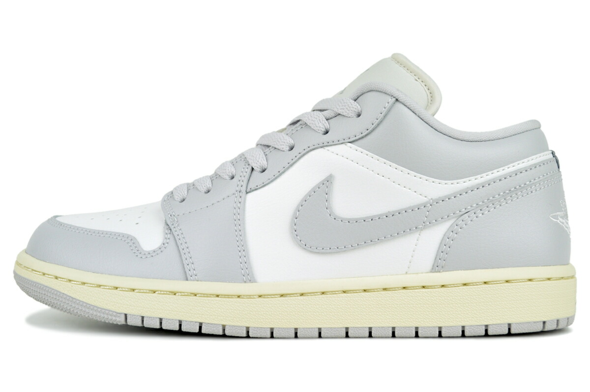 楽天市場】NIKE WMNS AIR JORDAN 1 LOW white/wolf grey-aluminum