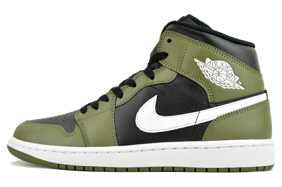 楽天市場】NIKE AIR JORDAN 1 MID luckey green/black-white
