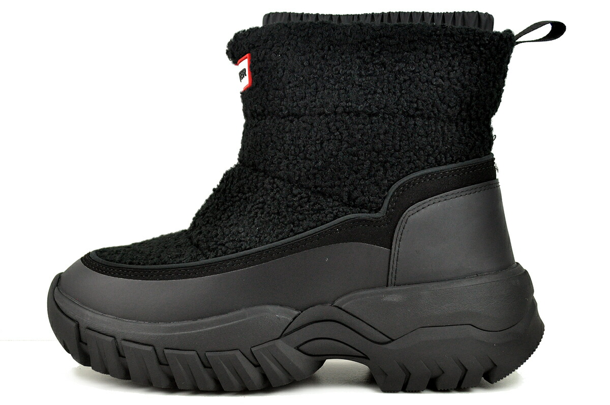 [ 尖んがり5倍\u0026最大限度2000円OFFクーポン券 ] HUNTER WOMENS WANDERER LACE UP OUTDOOR BOOT BLACK wfs2226wad-blk  山立ち ウィメンズ 一弗 ブークレ 遊撃手 白いもの ブーツ 黒いこと 撥水 耐水性メンブレン フリース 保温