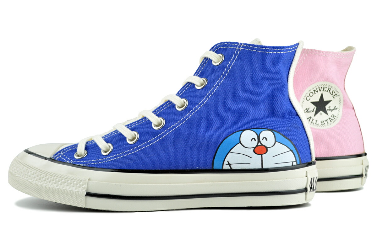 CONVERSE ALL STAR AGED FP HI/DORAEMON BL/WT/P(31315000) 1se567 コンバース オールスター(R) エイジド FP ハイ ドラえもん ブルー ホワイト ピンク