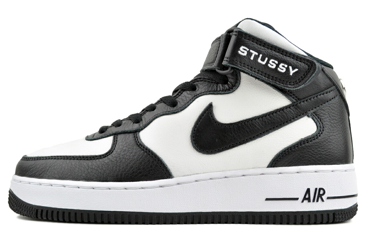 NIKE AIR FORCE 1 07 MID SP STUSSY blk/blk-wht ナイキ × ステューシー エアフォース 1 07 ミッド SP ブラック ホワイト