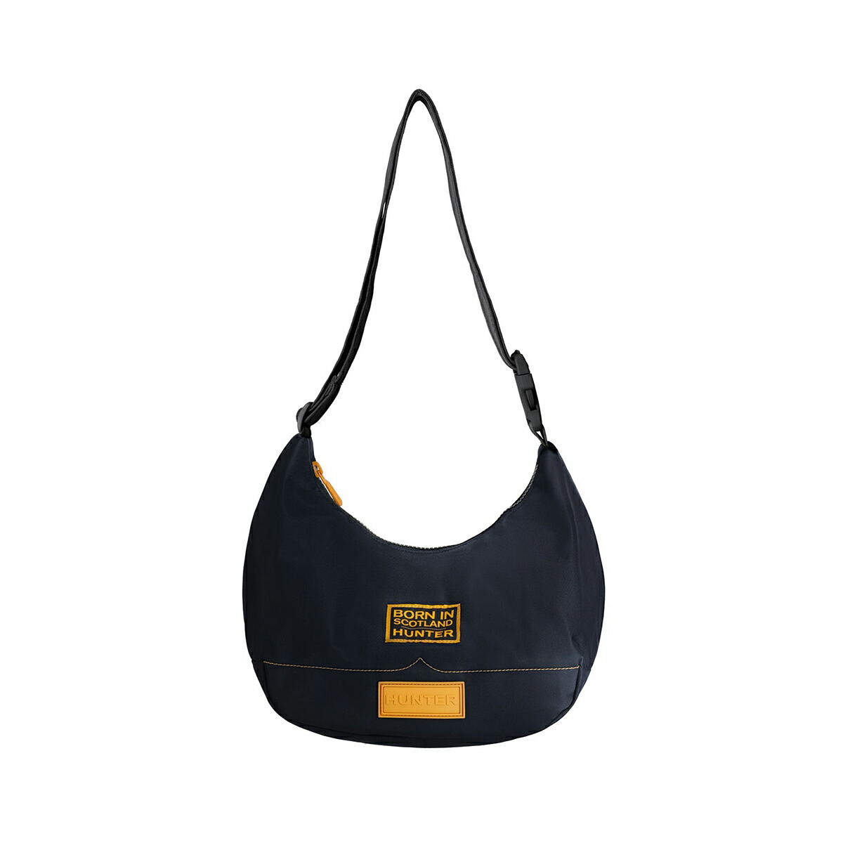 [ ポイントUP & 最大2000円OFFクーポン ] HUNTER NYLON MIDI HOBO BORN IN SCOTLAND BLACK/RICH OCHRE ubs5555kbm-boc ハンター ナイロン ミディ ホーボー ボーン イン スコットランド ブラック リッチオーカー