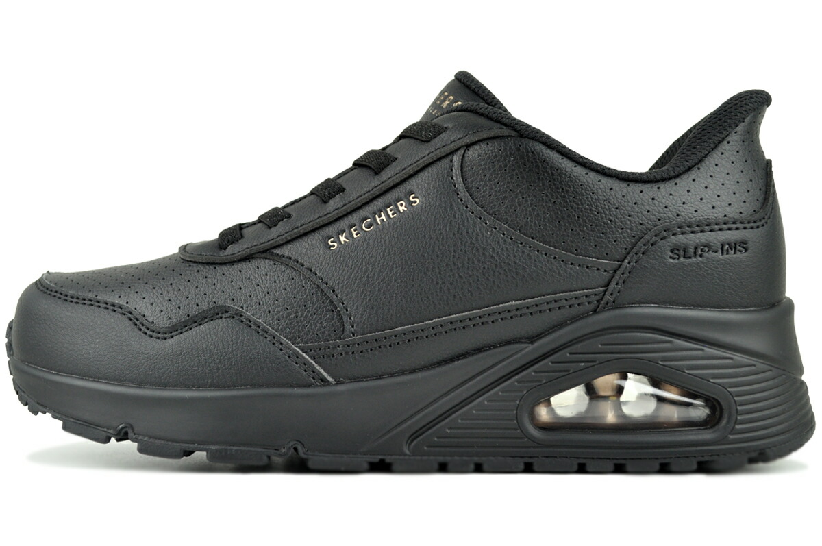 SKECHERS UNO-BANKSIA LUXE BLACK 177118-bbk スケッチャーズ ウノ バンクシア ラックス ブラック