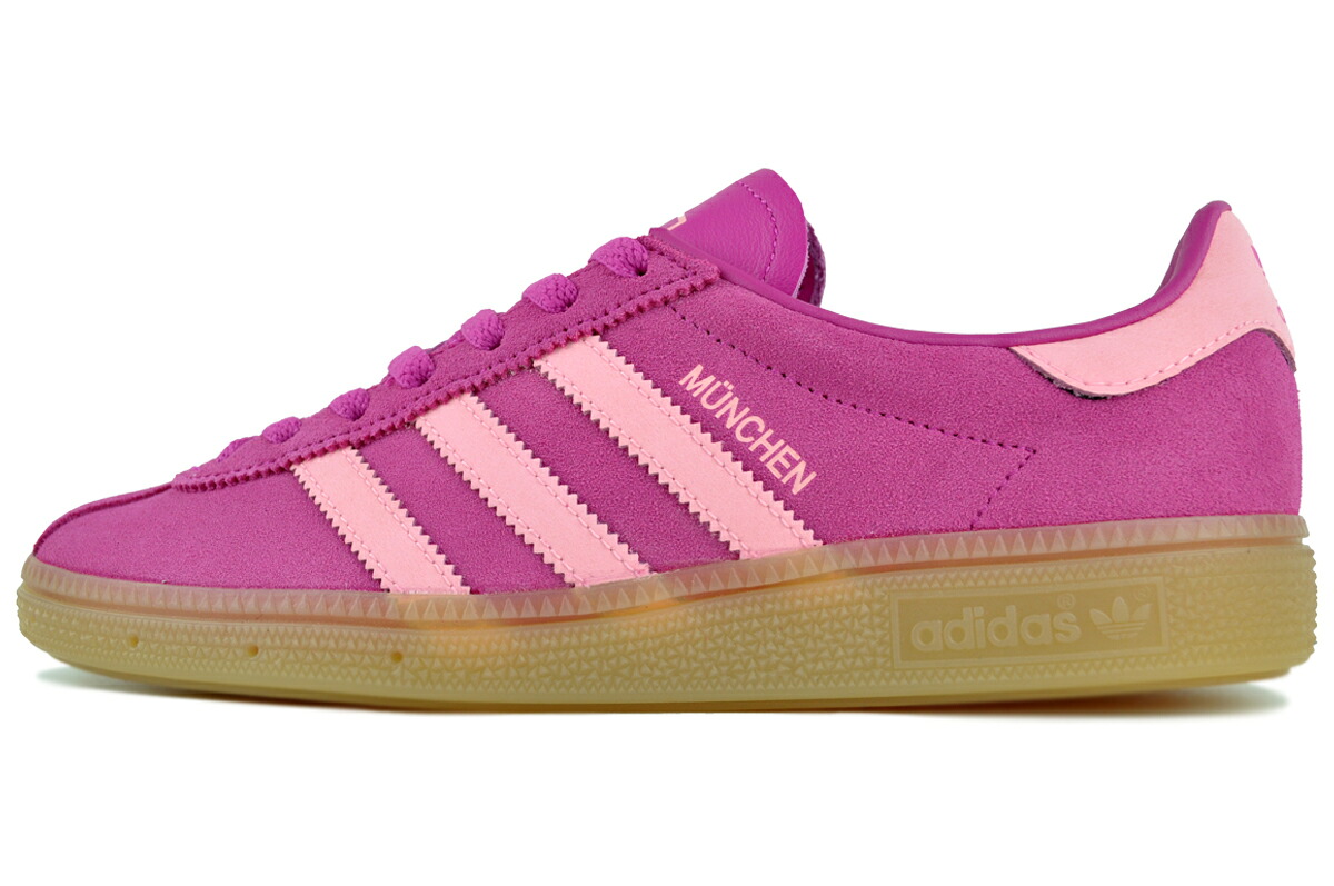 adidas MUENCHEN W SELUFU/GLOPNK/GUM3 js3998 アディダス ミュンヘン ウィメンズ セミルシッドフューシャ グローピンク チュインガム